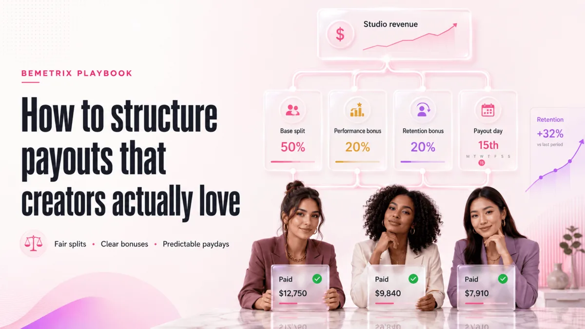 How to structure payouts that creators actually love